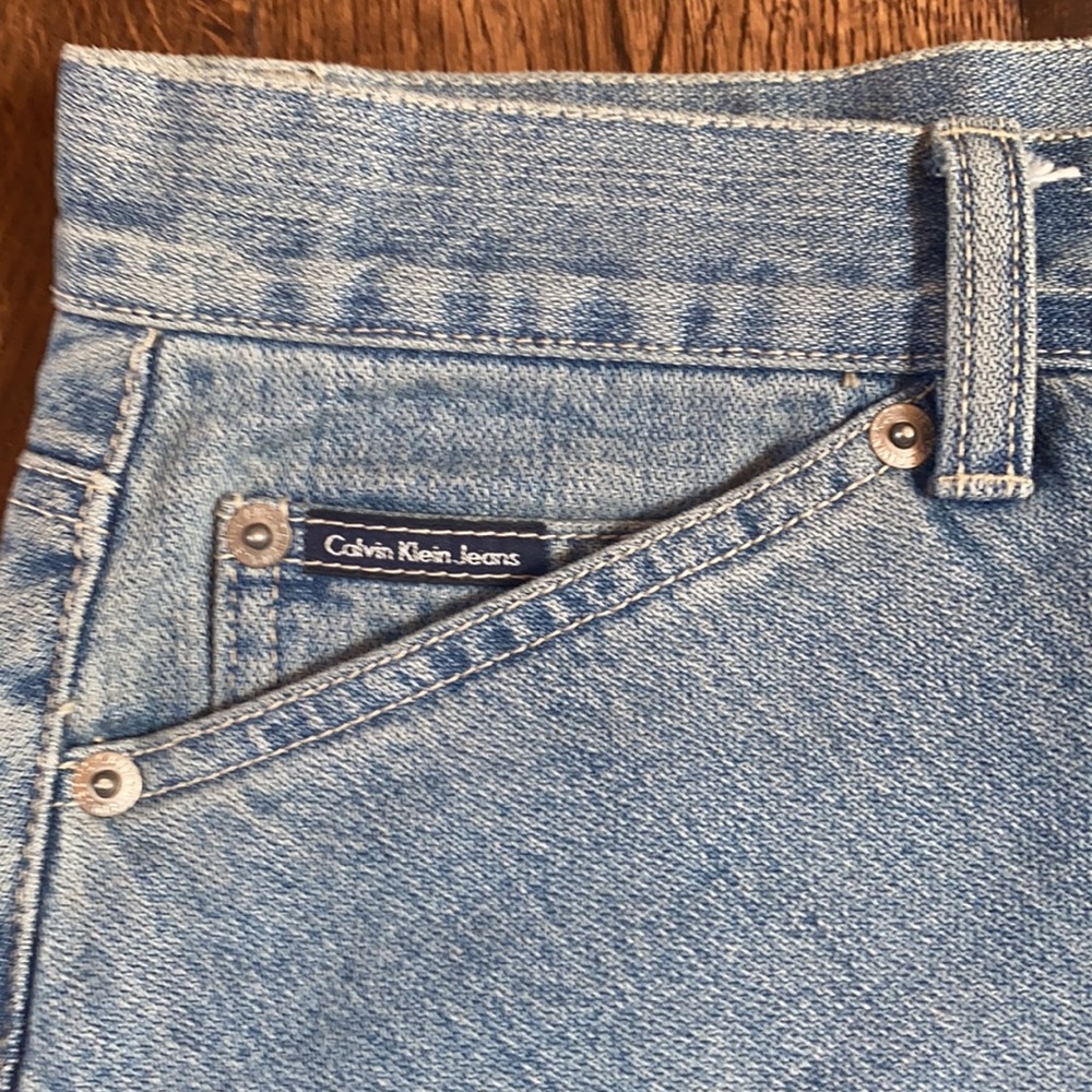 Calvin Klein Long Denim Skirt Size 8 - Picture 8 of 8